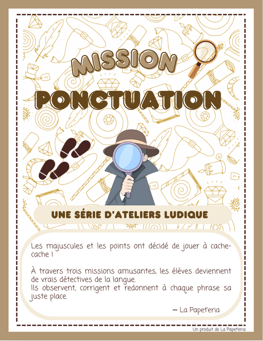 Mission Ponctuation – Ateliers Ludiques