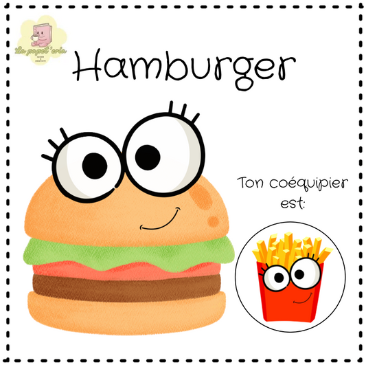 Duos Gourmands – Cartes de formation d’équipes