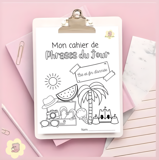 Cahier PDJ - Phrases du jour