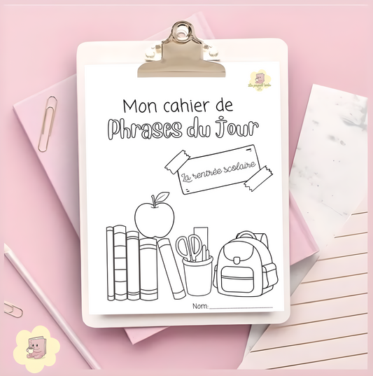 Cahier PDJ - Phrases du jour